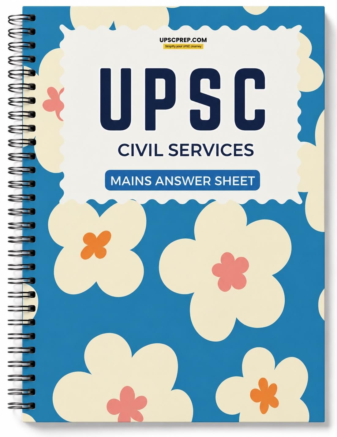 UPSC Civil Services Mains Answer Sheet notebook
